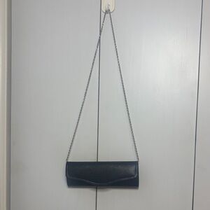 Black Clutch with Chain Strap